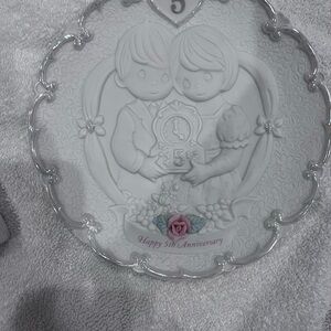 5th Anniversary Plate Precious Moments
